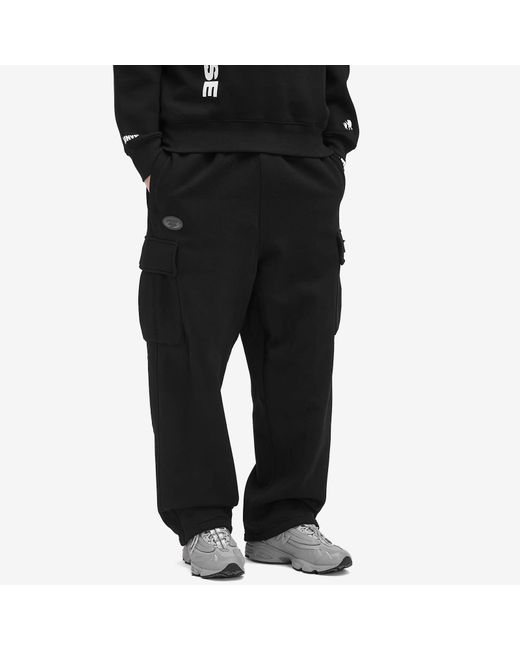 Aape By A Bathing Ape Black Aape Cargo Sweatpants for men