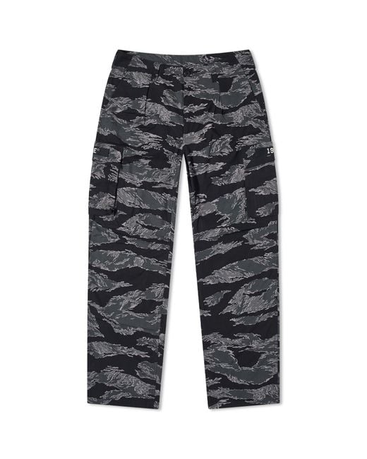 A Bathing Ape Gray Tiger Camo Relaxed Fit Military Pants for men