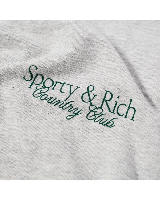 Sporty & Rich White Sr Country Club Hoodie