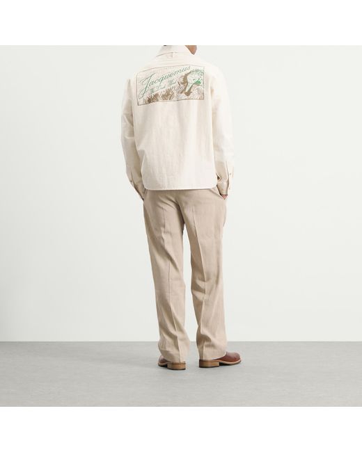 Jacquemus Natural Cruising Cotton Linen Trouser for men