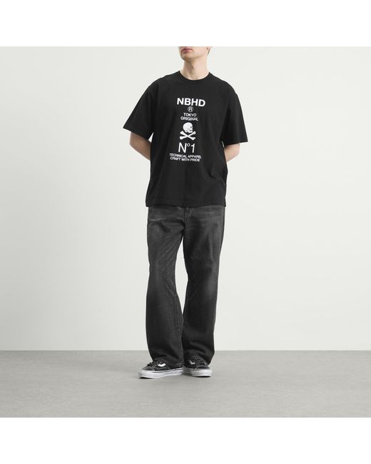 Neighborhood Black Ss-8 T-Shirt for men