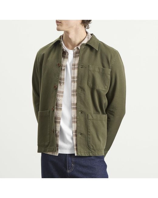 Nudie Jeans Green Nudie Barney Worker Jacket for men