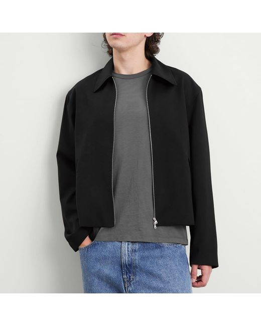 Our Legacy Black Wool Mini Zip Jacket for men