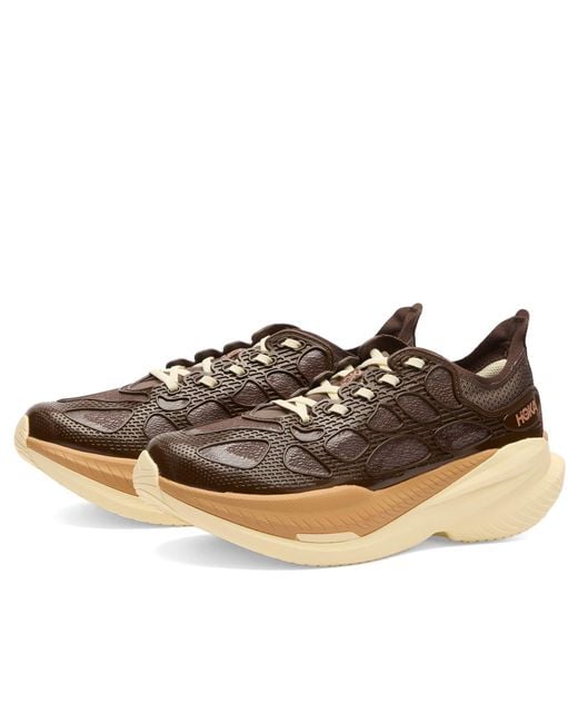 Hoka One One Brown U Mach X Caged Sneaker
