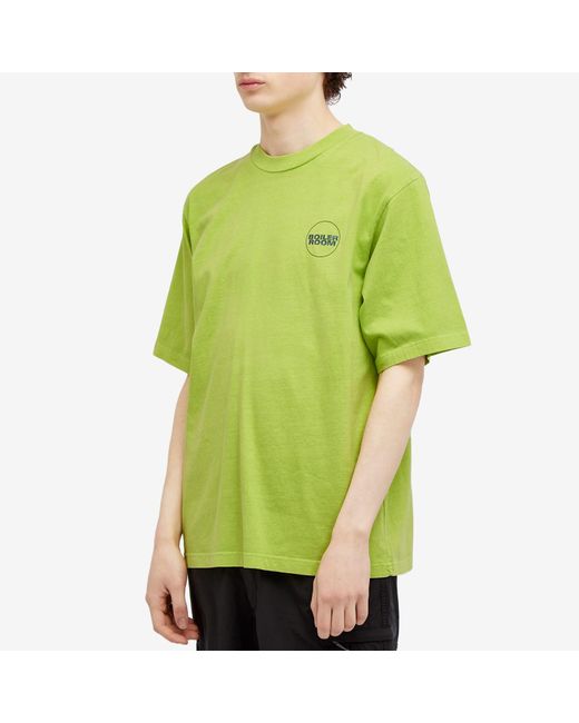 BOILER ROOM Green Core Logo T-Shirt for men
