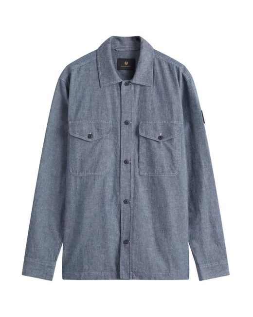 Belstaff Blue Overshirt for men