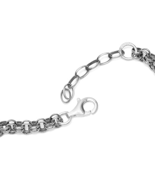 Serge Denimes White Maille Bracelet for men