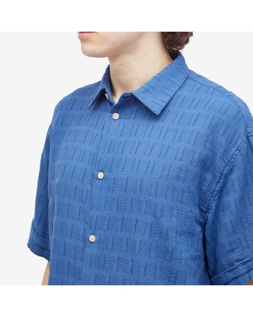 A Kind Of Guise Blue Elio Short Sleeve Shirt for men
