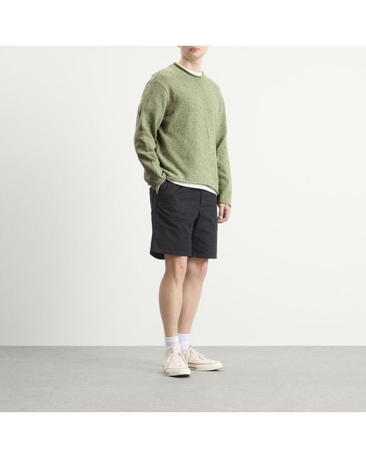 Folk Green Slouch Crew Jumper for men