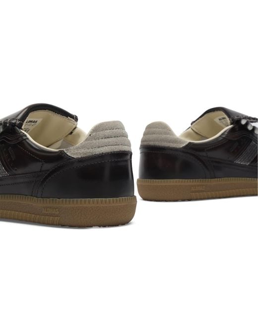 Alohas Black Tb 490 Vintage Effect Leather Sneakers