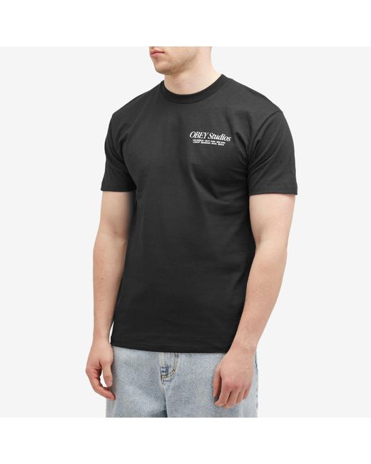 Obey Black Studios T-Shirt for men