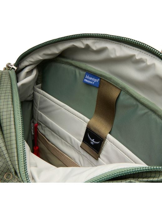 Osprey Green Transporter Zinch Backpack