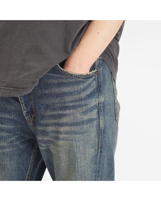 Balenciaga Blue Denim Layered Jeans for men