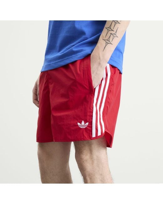 Adidas Red Sprinter Shorts for men