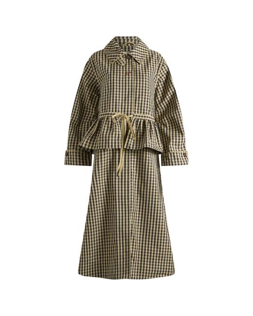 Damson Madder Natural Myrtle Trench Coat