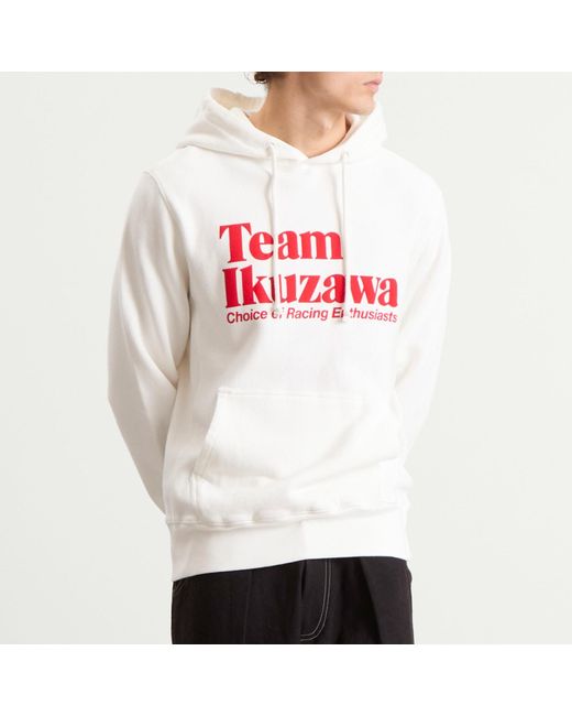Team Ikuzawa White Logo Hoodie for men