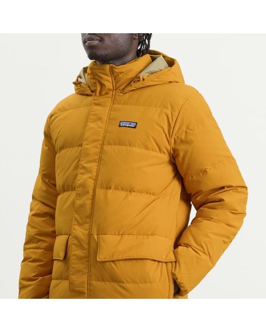 Patagonia Yellow Sisar Down Hooded Jacket for men