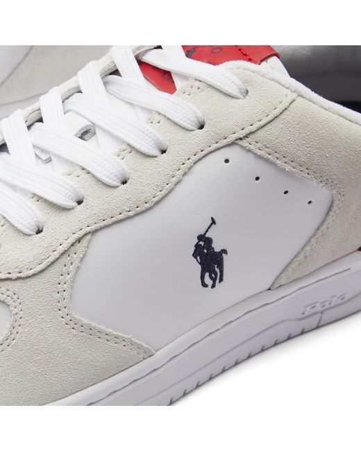 Polo Ralph Lauren White Masters Court Sneakers for men