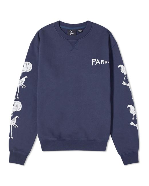 by Parra Blue Fancy Pigeon Sweatshirt for men
