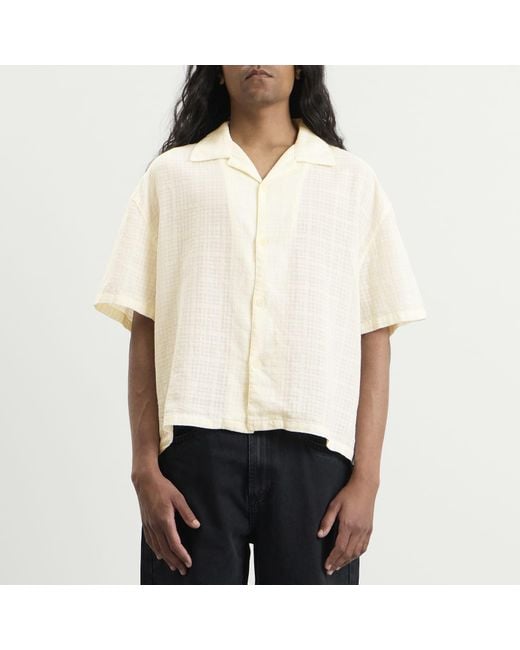 MKI Miyuki-Zoku Natural Loose Weave Check Vacation Shirt for men