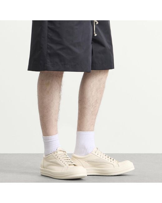 Rick Owens Natural Leather Vintage Sneaks for men