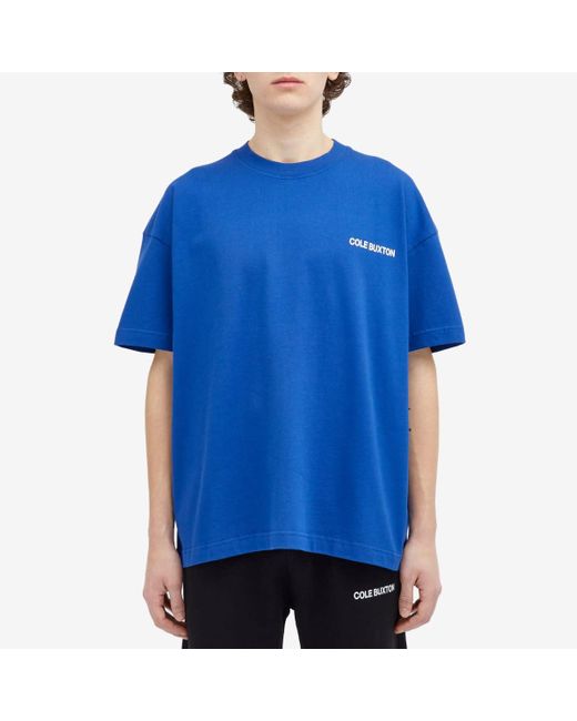 Cole Buxton Blue Sportswear T-Shirt for men