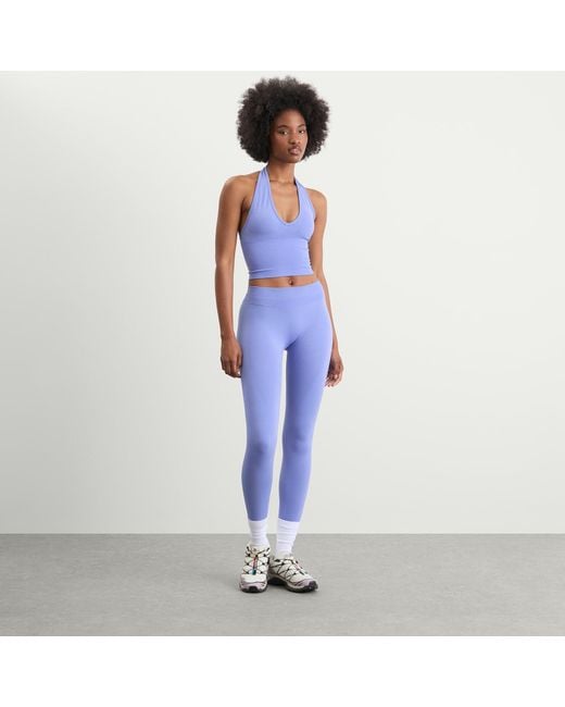 Tala Blue Sculpt Seamless Halter Tank