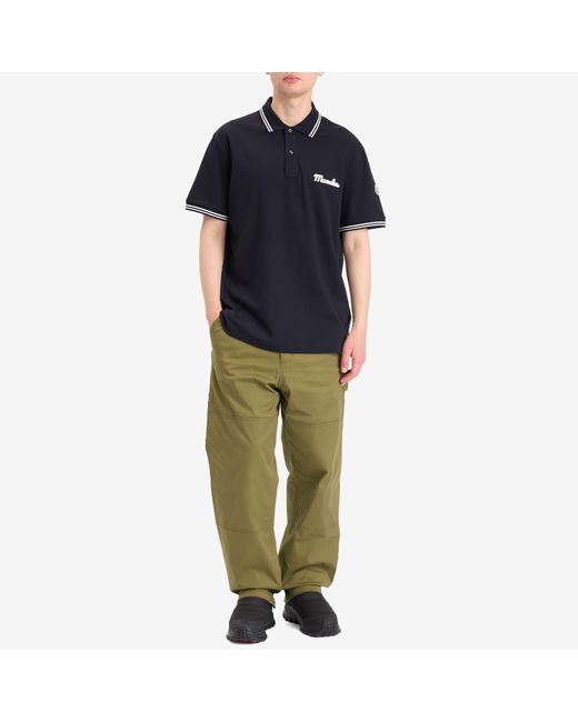 Moncler Green Cotton Gaberdine Trousers for men