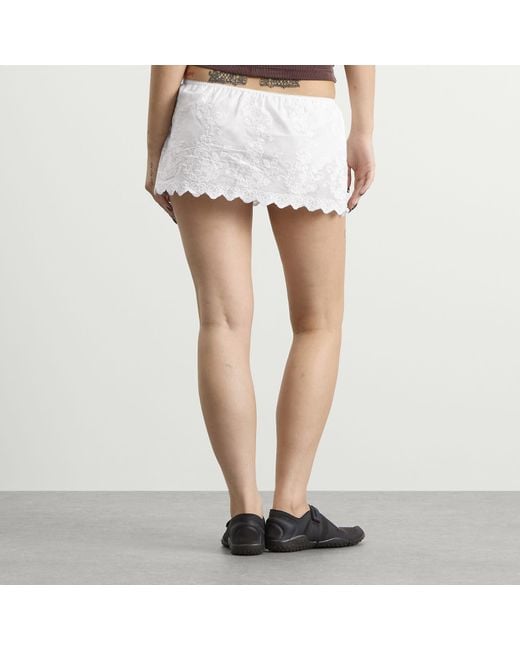 Fruity Booty White Broderie Bloomer