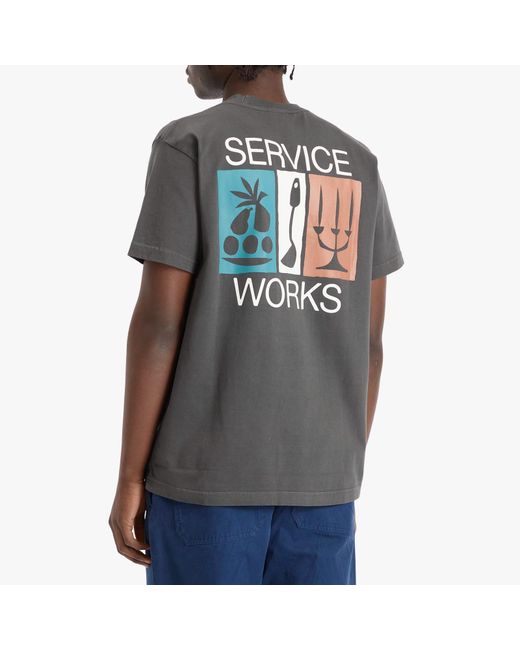 Service Works Gray Nourish Pocket Tee for men