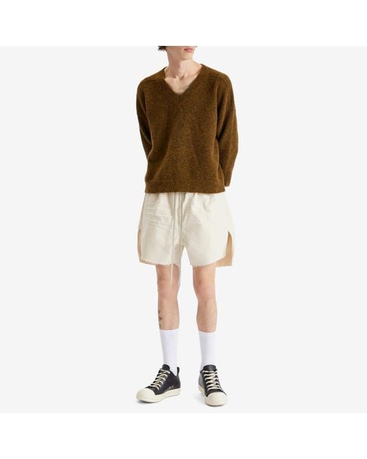Rick Owens Natural Cotton Canvas Boxers for men