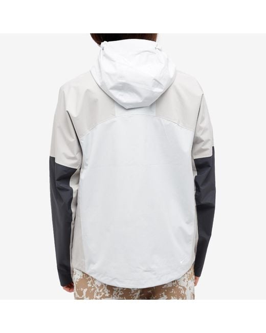 Nike White Acg Cascade Rain Jacket