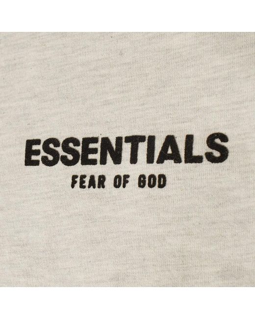 Fear Of God White Kids Logo Long Sleeve T-Shirt
