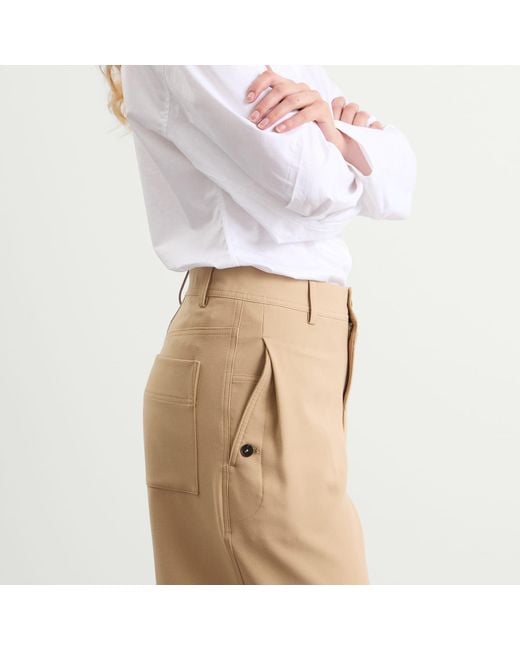 Closed Natural Wrenna Wide Leg Trousers