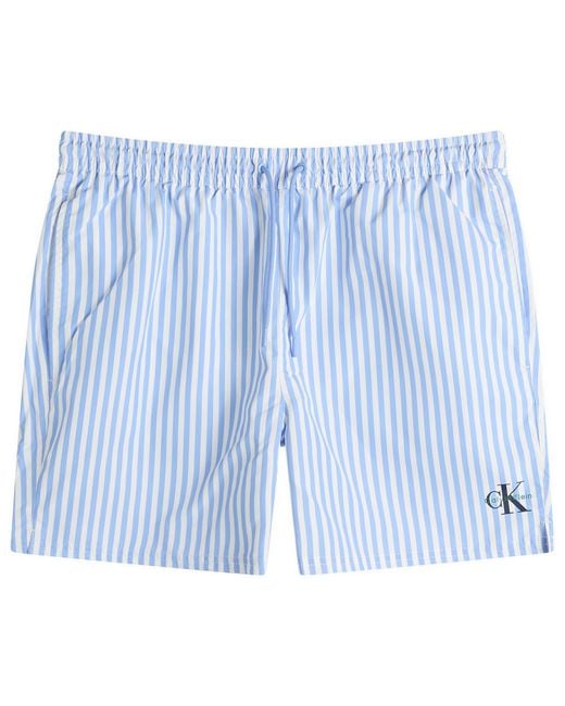 Calvin Klein Blue Drawstring Swim Shorts for men