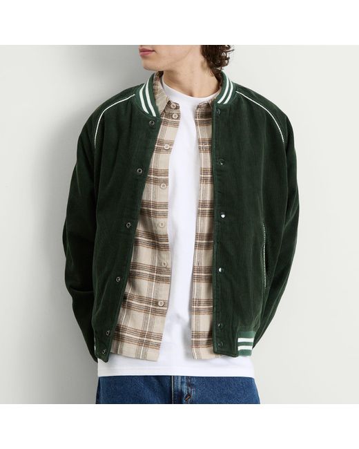 thisisneverthat Corduroy Varsity Jacket in Green for Men | Lyst UK