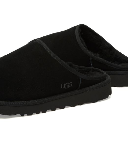 Ugg Black Classic Slip-On Sheepskin Slippers for men