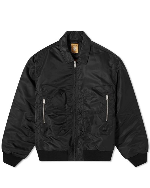 Brain Dead Black 3D Flight Jacket for men