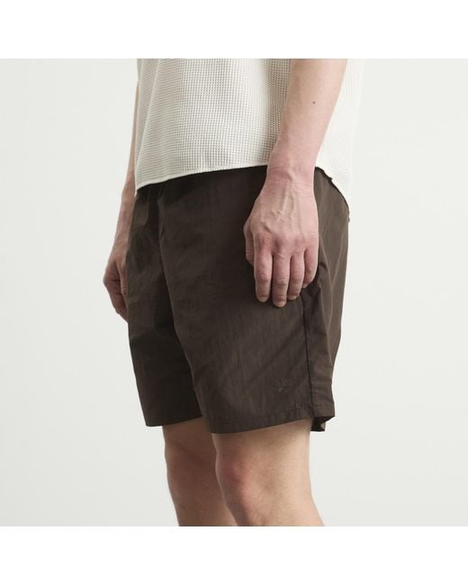 Goldwin Gray Nylon Shorts for men