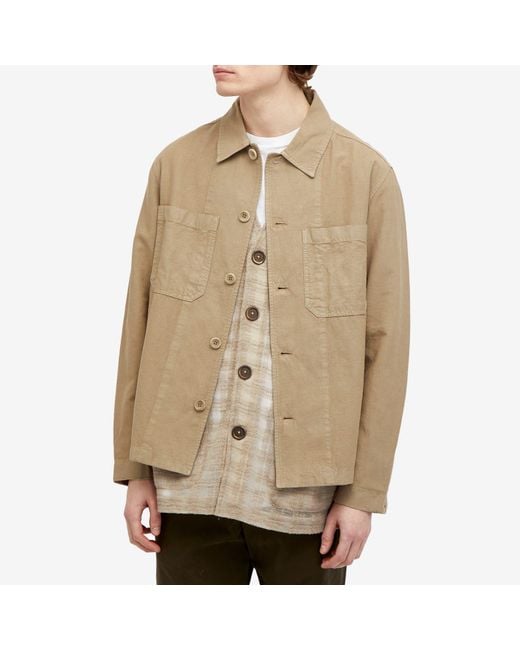 Norse Projects Natural Tyge Cotton Linen Overshirt for men
