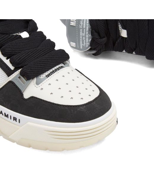 Amiri Black Ma-1 Quad Debossed Nubuck Sneaker for men