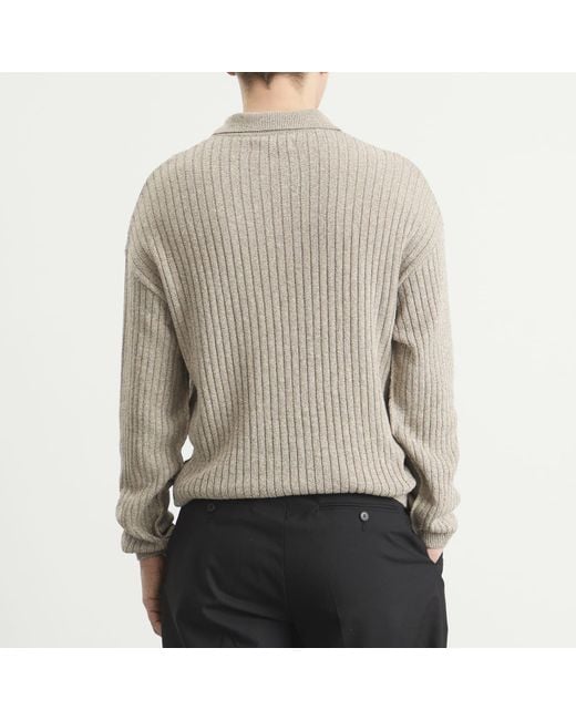 mfpen Natural Grain Digit Polo Knit for men