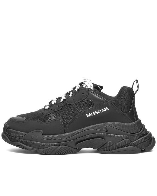 Balenciaga Black Triple S Sneakers for men