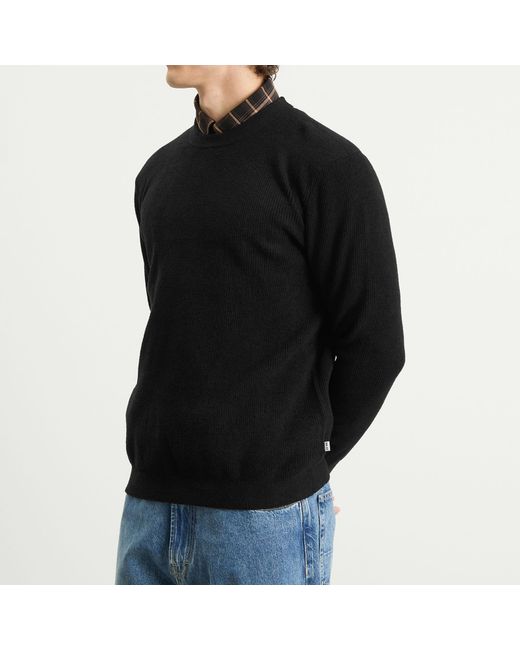 NN07 Black Danny Soft Crew Neck Sweater for men