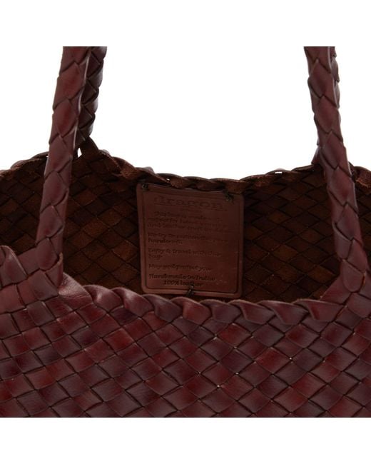 Dragon Diffusion Brown Santa Croce Large Bag
