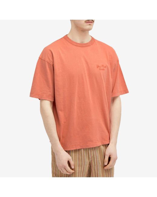 YMC Orange Triple T-Shirt for men