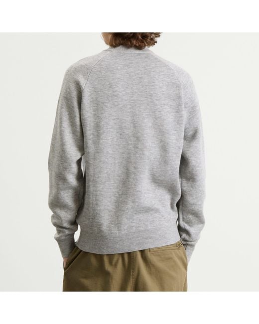 Butter Goods Gray X Peanuts Spike Knit Sweater for men