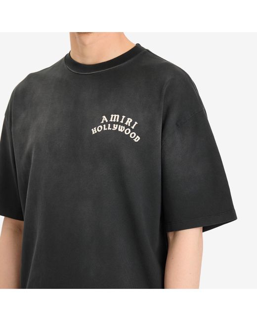 Amiri Black T-Shirt With Logo for men