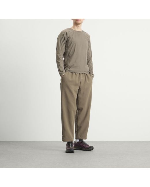 Goldwin Gray Kel Light Polartec Crew for men