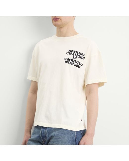 Honor The Gift White Nothing Changes T-Shirt for men